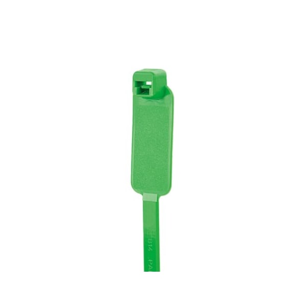Cable Tie, 7-1/2 in L, 1-3/4 in Max Bundle Dia., Green, Nylon 6/6, 50 lb Strength, 500 PK